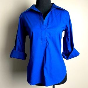 Talbots v neck collar shirt